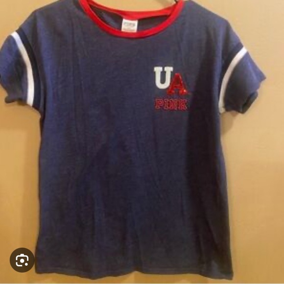 PINK Victoria's Secret Navy Red Arizona UofA Sequin This Wildcat Life New small - Picture 1 of 3